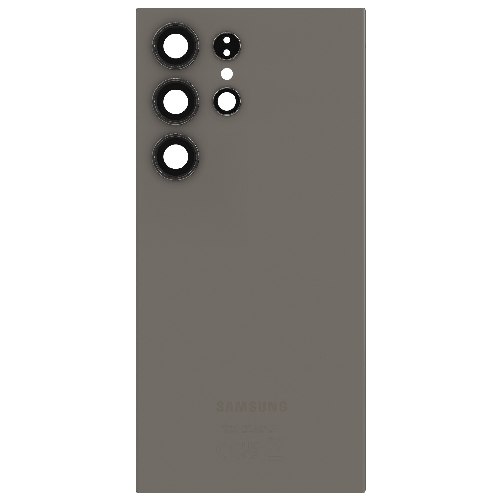 Vitre Arrière Samsung S24 Ultra d'Origine Finition Gris Foncé
