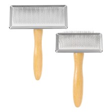 Wool Carder Brush 1 Large and 1 Medium, Silve...