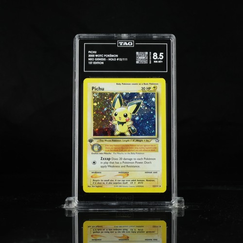 Pichu (1st Edition) graded TAG 8.5 for sale on eBay