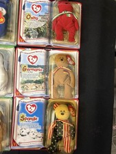 Ty Teenie Beanie Babies 2000 McDonalds International Bears II Set of 3 SEALED