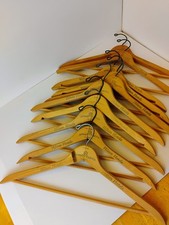 Hilton Hotels Advertising Wooden Hangers Lot Of 10