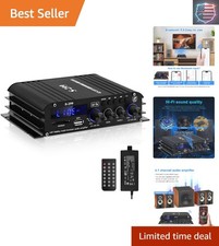 Audio Power Amplifier for Home Speakers - Bluetooth 5.0 Power Amp 4.1 Channel...
