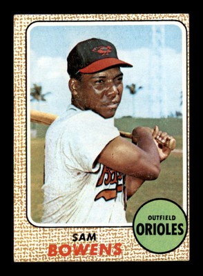 1968 Topps #82 Sam Bowens  VG/VGEX X3138602