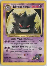 Sabrina's Gengar 29/132 Rare Gym Challenge Pokemon Unlimited Moderately Played on eBay