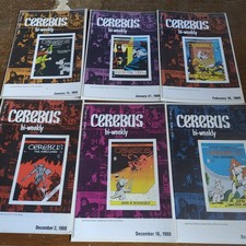 Cerebus  1 - 16 1977 Complete by DAVE SIM Reprinted As Bi-Weekly by AV 1988