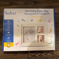 Baby Shower Gift Hand  Foot Print Clay Kit / Mold W/ Keepsake Frame Non-toxic
