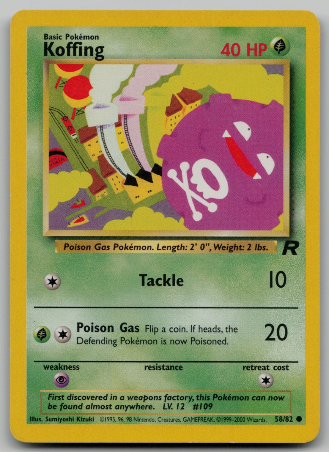 Koffing Common Team Rocket 58/82 NM