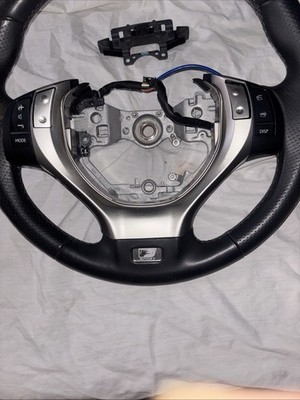 2013-15 LEXUS GS300/350 GENUINE F-SPORT STEERING WHEEL BLACK LEATHER PADDLE OEM