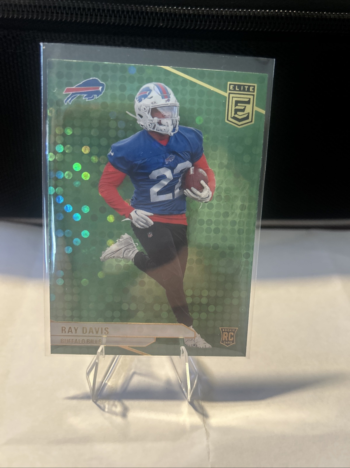 2024 Panini Donruss Elite - Rookies Green Disco #154 Ray Davis (RC)
