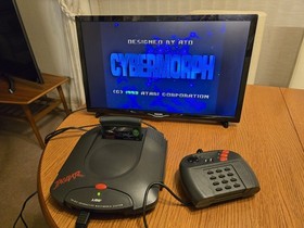 Atari Jaguar Console With 2 Games Cybermorph Theme Park RCA Composite Lead