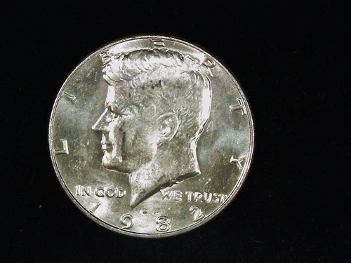 1982-D Kennedy Half Dollar AU++ (1). Free Shipping!