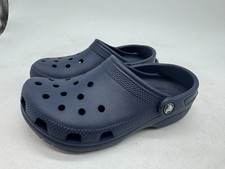 Crocs Classic Clog Navy Blue Rubber Lined Slip-On Comfort Unisex - J5