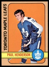 1972-73 TOPPS PAUL HENDERSON TORONTO MAPLE LEAFS #73 NM
