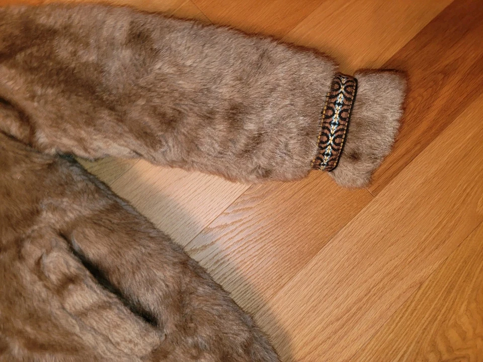 Abrigo parka vintage de piel sintética Hansa-Branta by Stearns plumón de ganso para mujer talla pequeña Foto 3 de 4