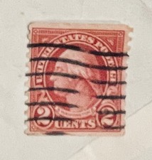 USA Stamp George Washington 2 Cent Red Stamp.