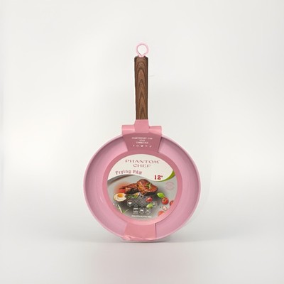 Phantom Chef 12'' Nonstick Fry Pan Pink Aluminum Ceramic Coating