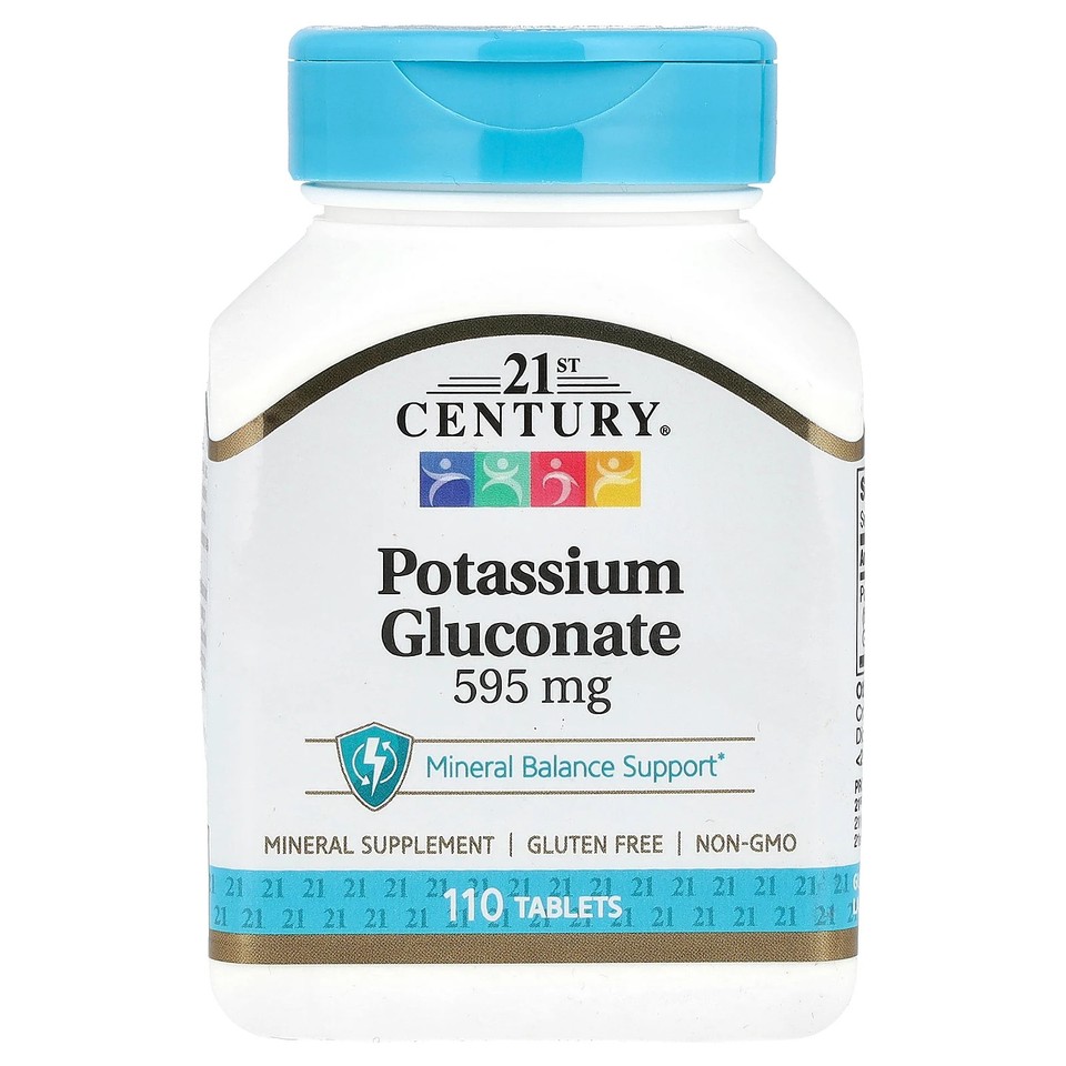 Potassium Gluconate, 595 mg, 110 Tablets