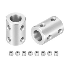 2 Pcs 9mm - 9mm Shaft Coupler Connector L22mm x D16mm Rigid Coupling