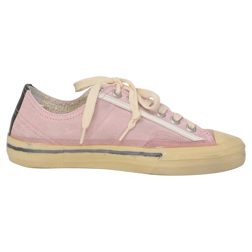 Golden Goose V-Star Ltd Sneakers In Pink Suede Women Pink Uk Size 3
