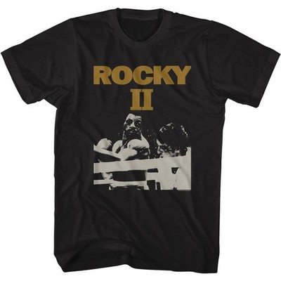Rocky Rocky Two Kurzarm T-Shirt Herren Baumwolle Rundhalsausschnitt Black