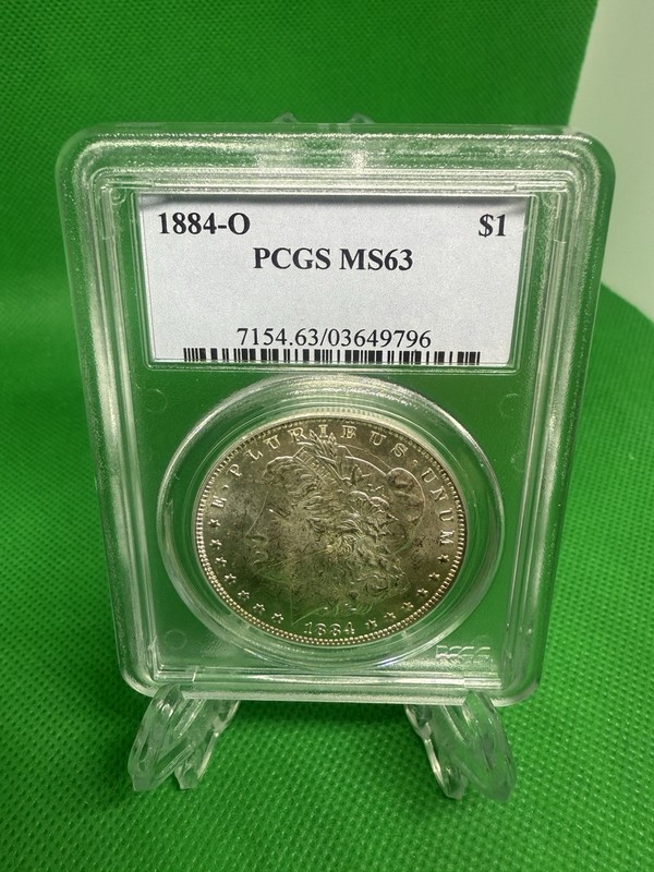 1884 O Morgan Silver Dollar PCGS MS63