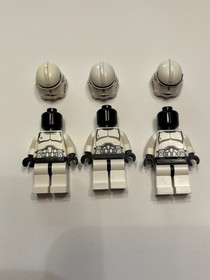 LEGO Star Wars Lot of 3 Phase 2 Clone Trooper (8091 - Republic Swamp Speeder)