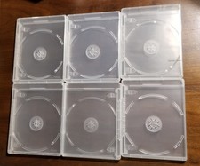 6 PCS BLU-RAY SINGLE Disc clear cases