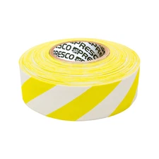 [NO ADHESIVE] Presco Stripe Patterned Roll Flagging Tape: 1-3/16 in. x 300 ft. W