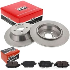 MAPCO 2 BREMSSCHEIBEN Ø302mm + BELÄGE HINTERACHSE passend für VOLVO S80 V70 XC70