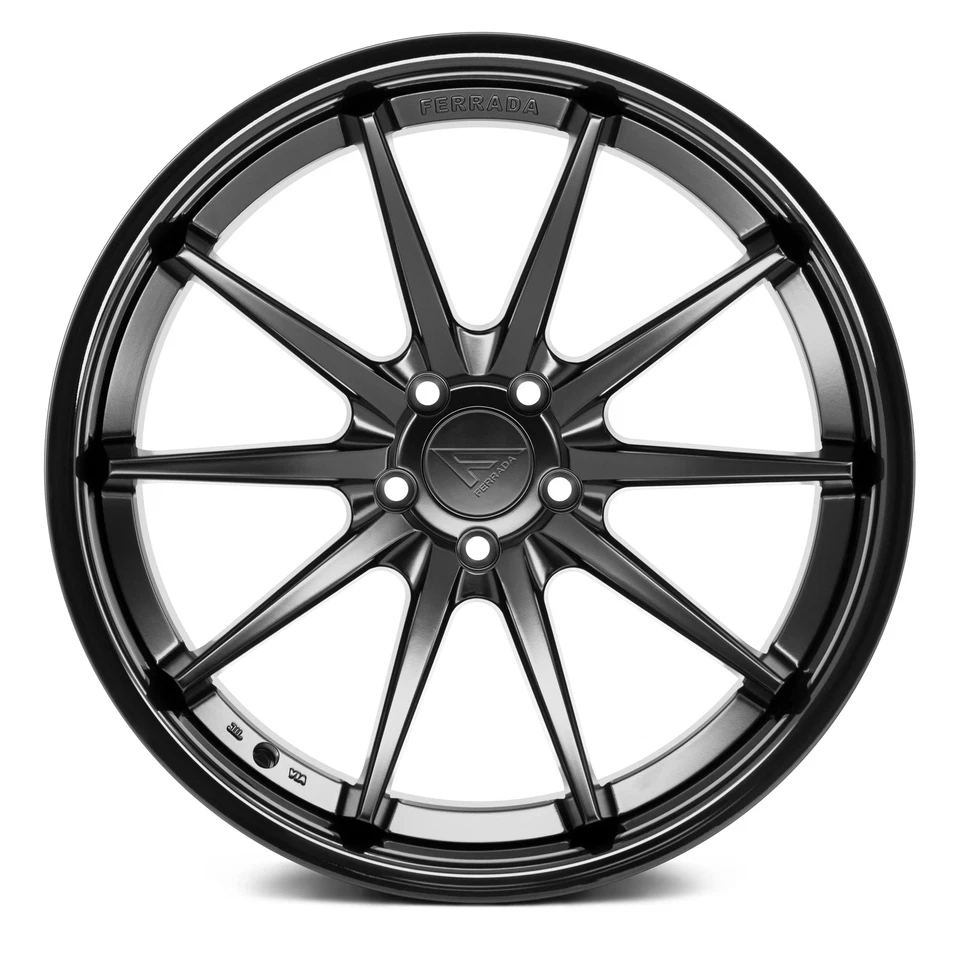 Ferrada FR4 Wheels 22x10.5 (40, 5x120.65, 74.1) Black Rims Set of 4 Foto 2 de 4