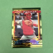 Topps Finest 1994 Joe Oliver Rookie #522 Cincinnati Reds MLB Baseball Card. rookie card picture