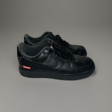 Supreme Air Force 1 Taglia 7.5 Uomo - Leggermente Indossato CU9225-001 Nero