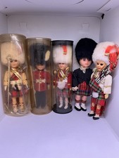 royal guard scottish collectable dolls x 5 original box x 3 guc sleepy eyes