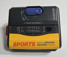 Tested Working Sony Walkman WM-FS395 Cassette Radio Player with Sports Strap