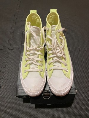 Converse Chuck Taylor All Star High Top Neon Yellow Sneakers kids Size 7