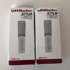 LiftMaster 877LM Wireless Garage Door Keyless Entry Keypad Security Lot of 2