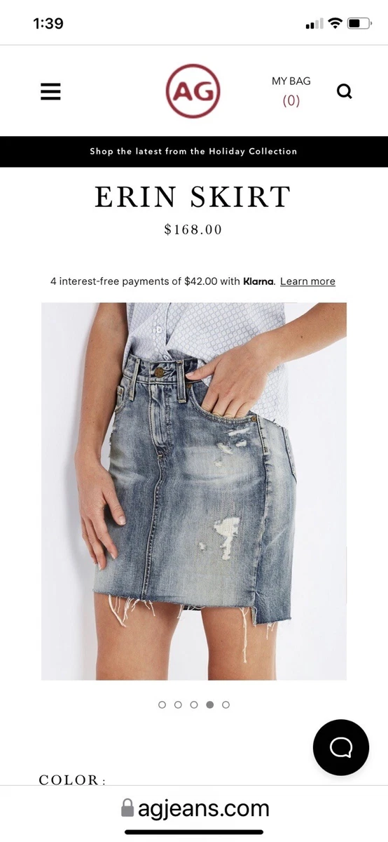 Ag erin clearance denim pencil skirt