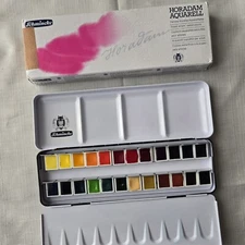 Schmincke HORADAM AQUARELL Watercolor Box, 24 x 1/2 pans