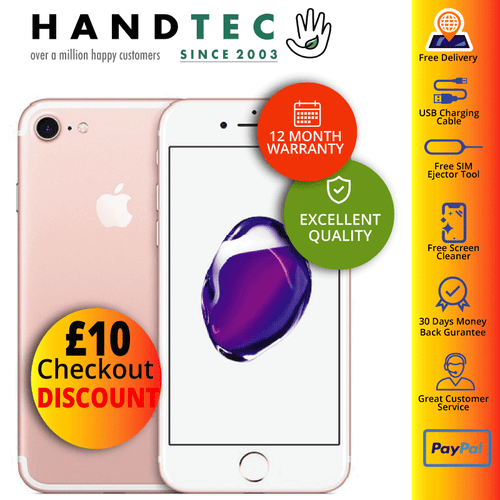 Apple iPhone 7 - 32GB 128GB 256GB Unlocked Variants, 15% EXTRA OFF - EXCELLENT A - Afbeelding 3 van 6