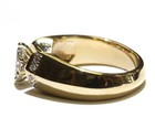 GIA 14k yellow gold .63ct marquise diamond engagement ring 9.1g estate 6.75 — photo 3