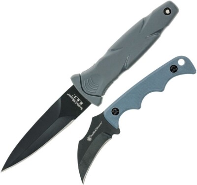 Smith & Wesson Neck / Boot Fixed Knives Stainless Steel Blades Polymer Handles