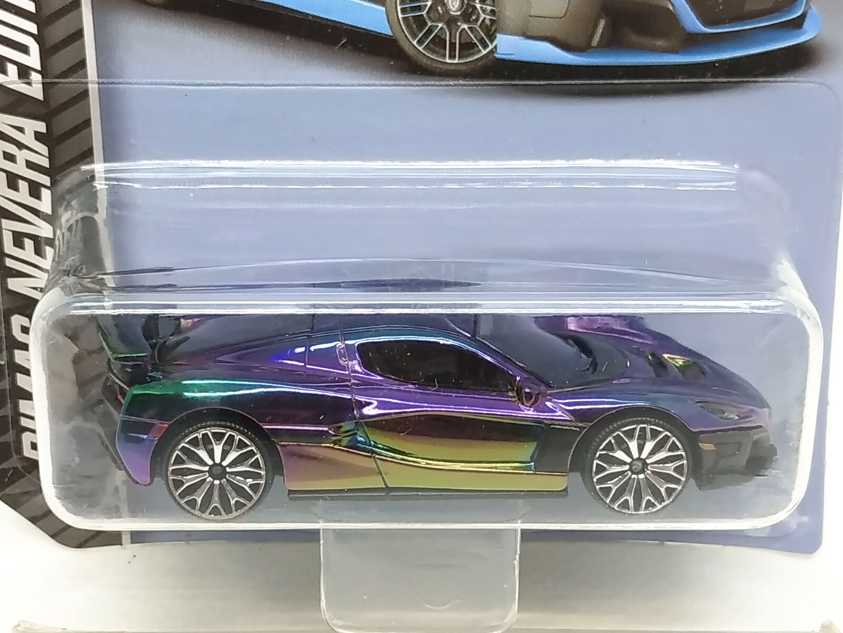 Majorette Rimac Nevera Chrome Purple / Green 1:64 3