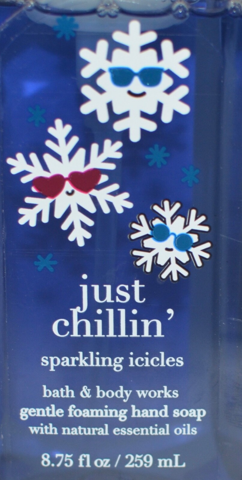 3 BATH & BODY WORKS JUST CHILLIN SPARKLING ICICLES GENTLE FOAMING HAND