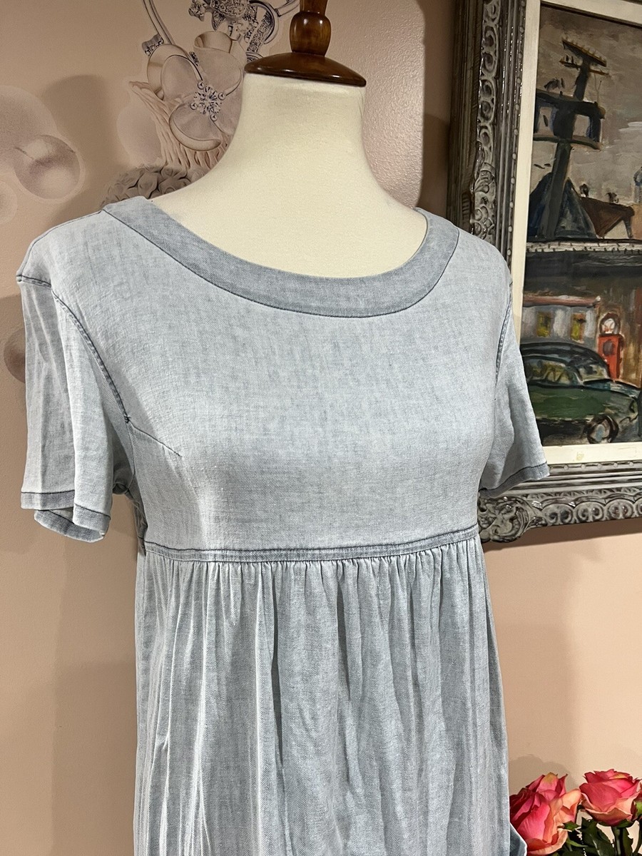 A.P.C. Linen Blend Short Sleeve Pocket Denim Dress Size M | eBay A.P.C. Linen Blend Short Sleeve Pocket Denim Dress Size M | eBay