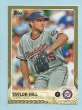 2015 Topps Baseball Series 2 GOLD Taylor Hill #655 Washington Nationals