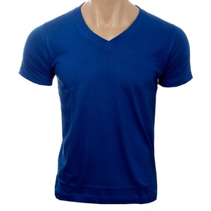 royal blue vneck tshirt