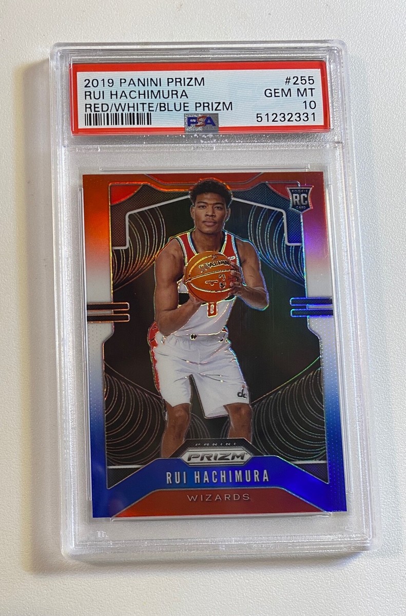 2019 Panini Prizm #255 Rui Hachimura RC red/white/blue Prizm PSA