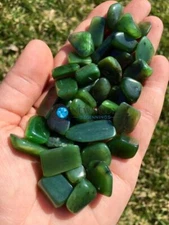Nephrite Jade Tumbled Stone - Polished Natural Nephrite Jade Crystal, Siberia