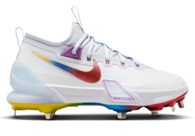 Nike Air Force Zoom Trout 9 Elite  Rainow  Baseball Cleats FV4575-106 Men s 13