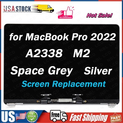 NEW For Apple MacBook Pro A2338 M2 LCD Screen Display Gray Silver Assembly A+ US